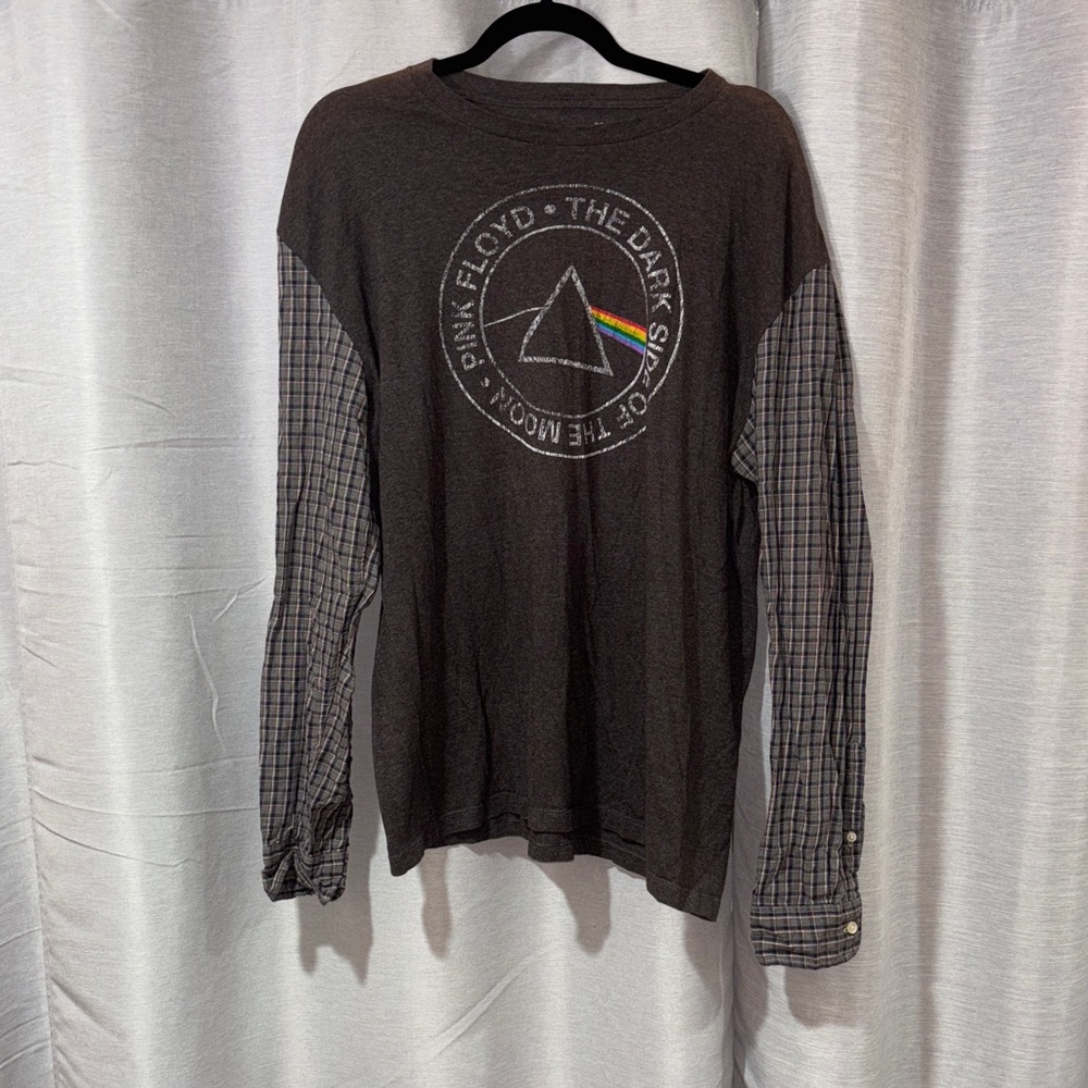Custom made one of a kind . Pink Floyd Dark Side of the Moon semi bleached look
